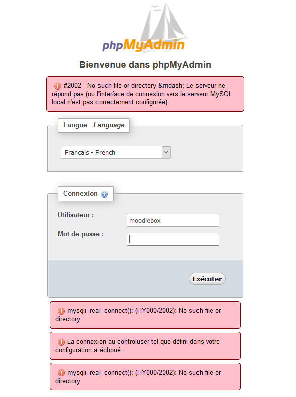 Database Connection Failed Moodlebox Support Database Connection Failed Moodlebox Support
